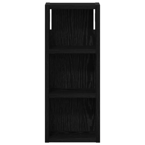  Fürdőszobai faliszekrény polcokkal Fekete Tölgy 20 x 10 x 50 cm