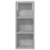  Fürdőszobai faliszekrény polcokkal Beton Szürke 20 x 10 x 50 cm