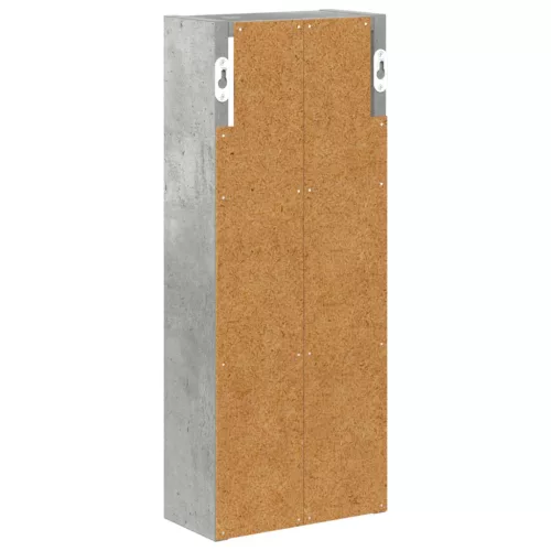  Fürdőszobai faliszekrény polcokkal Beton Szürke 20 x 10 x 50 cm