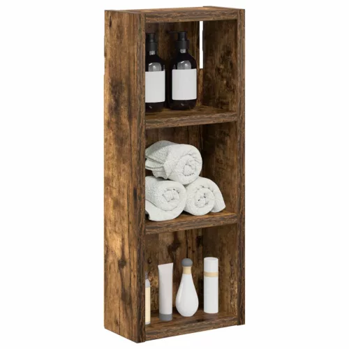  Fürdőszobai faliszekrény Füstölt Tölgy 20 x 10 x 50 cm