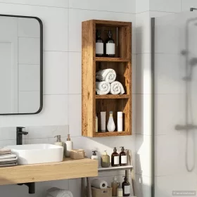    Fürdőszobai faliszekrény Öreg fa 20 x 10 x 50 cm Mérnöki fa
