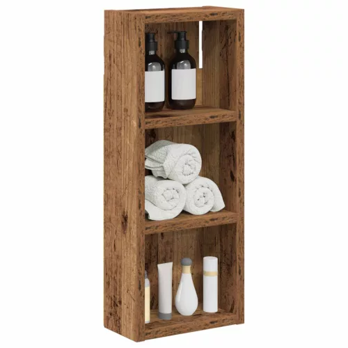  Fürdőszobai faliszekrény Öreg fa 20 x 10 x 50 cm Mérnöki fa