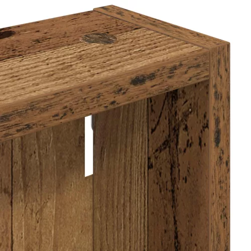  Fürdőszobai faliszekrény Öreg fa 20 x 10 x 50 cm Mérnöki fa