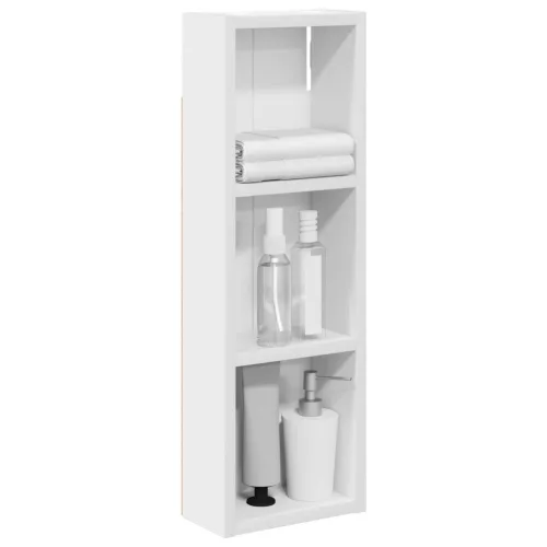  Fürdőszobai faliszekrény Fehér 20 x 10 x 60,5 cm Mérnöki fa