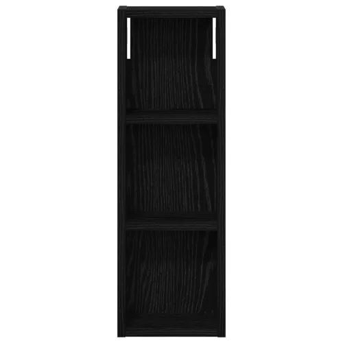  Fürdőszobai faliszekrény Fekete Tölgy 20 x 10 x 60,5 cm