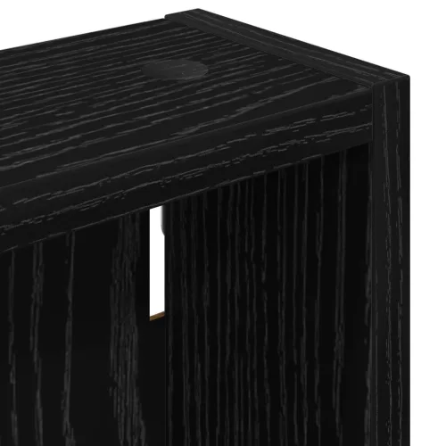  Fürdőszobai faliszekrény Fekete Tölgy 20 x 10 x 60,5 cm