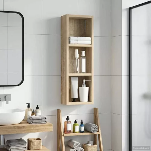  Fürdőszobai faliszekrény Sonoma tölgy 20 x 10 x 60,5 cm