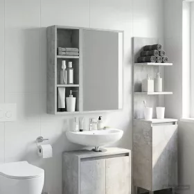  Fürdőszobai faliszekrény Beton Szürke 20 x 10 x 60,5 cm