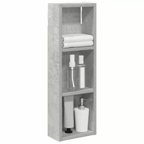  Fürdőszobai faliszekrény Beton Szürke 20 x 10 x 60,5 cm