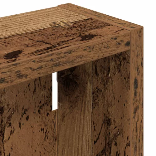  Fürdőszobai faliszekrény Öreg fa 20 x 10 x 60,5 cm Mérnöki fa