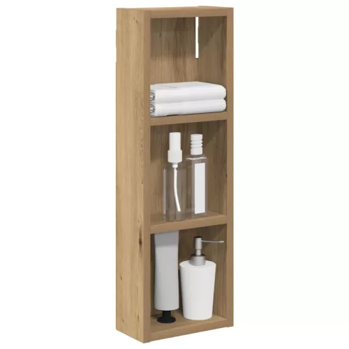  Fürdőszobai faliszekrény Művészi tölgy 20 x 10 x 60,5 cm