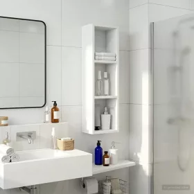    Fürdőszobai faliszekrény Fehér 20 x 14 x 70 cm Mérnöki fa