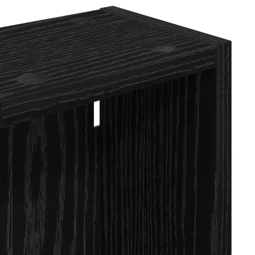  Fürdőszobai faliszekrény polcokkal Fekete Tölgy 20 x 14 x 70 cm