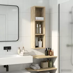    Fürdőszobai faliszekrény polcokkal Sonoma tölgy 20 x 14 x 70 cm