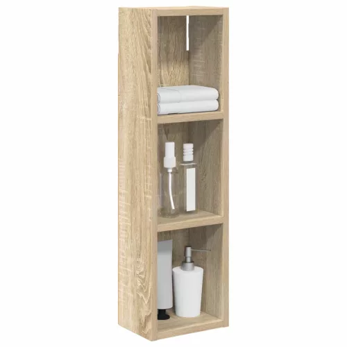  Fürdőszobai faliszekrény polcokkal Sonoma tölgy 20 x 14 x 70 cm