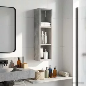    Fürdőszobai faliszekrény polcokkal Beton Szürke 20 x 14 x 70 cm