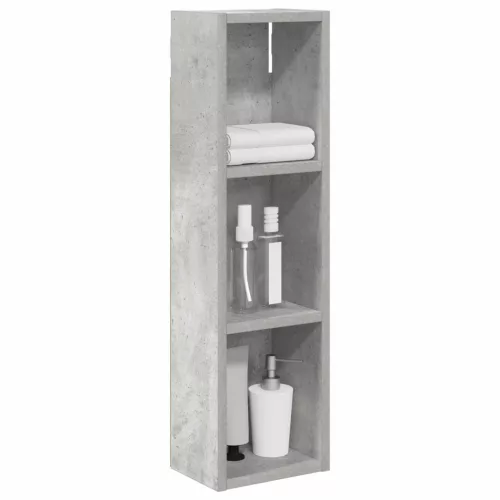  Fürdőszobai faliszekrény polcokkal Beton Szürke 20 x 14 x 70 cm