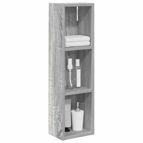  Fürdőszobai faliszekrény Szürke Sonoma 20 x 14 x 70 cm