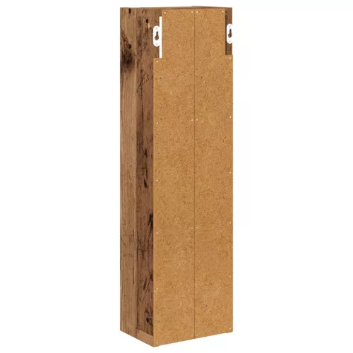  Fürdőszobai faliszekrény Öreg fa 20 x 14 x 70 cm Mérnöki fa