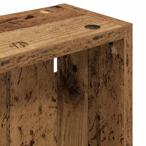  Fürdőszobai faliszekrény Öreg fa 20 x 14 x 70 cm Mérnöki fa