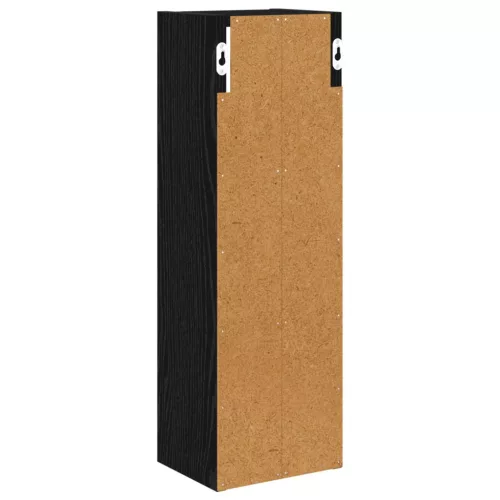  Fürdőszobai faliszekrény Fekete Tölgy 20 x 16 x 62,5 cm