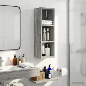    Fürdőszobai faliszekrény Szürke Sonoma 20 x 16 x 62,5 cm