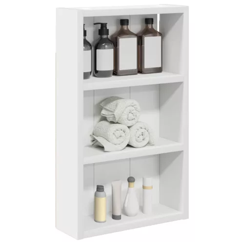  Fürdőszobai faliszekrény Fehér 30 x 10 x 50 cm Mérnöki fa