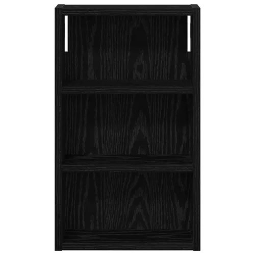  Fürdőszobai faliszekrény polcokkal Fekete Tölgy 30 x 10 x 50 cm