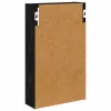  Fürdőszobai faliszekrény polcokkal Fekete Tölgy 30 x 10 x 50 cm
