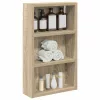  Fürdőszobai faliszekrény polcokkal Sonoma tölgy 30 x 10 x 50 cm