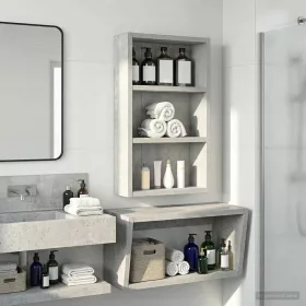    Fürdőszobai faliszekrény polcokkal Beton Szürke 30 x 10 x 50 cm