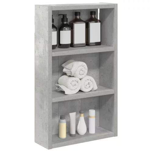  Fürdőszobai faliszekrény polcokkal Beton Szürke 30 x 10 x 50 cm