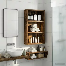    Fürdőszobai faliszekrény Füstölt Tölgy 30 x 10 x 50 cm