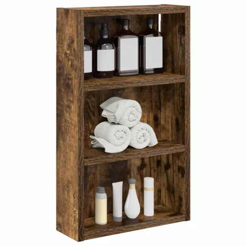  Fürdőszobai faliszekrény Füstölt Tölgy 30 x 10 x 50 cm