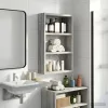  Fürdőszobai faliszekrény Szürke Sonoma 30 x 10 x 50 cm