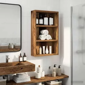    Fürdőszobai faliszekrény Öreg fa 30 x 10 x 50 cm Mérnöki fa