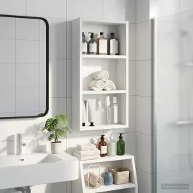    Fürdőszobai faliszekrény Fehér 30 x 10 x 60,5 cm Mérnöki fa