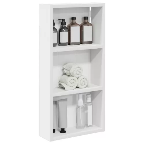  Fürdőszobai faliszekrény Fehér 30 x 10 x 60,5 cm Mérnöki fa