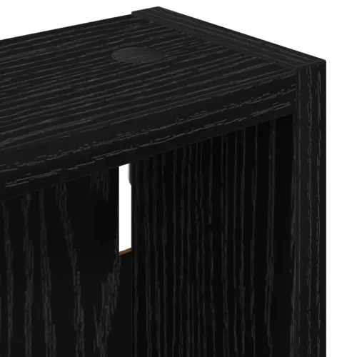  Fürdőszobai faliszekrény Fekete Tölgy 30 x 10 x 60,5 cm