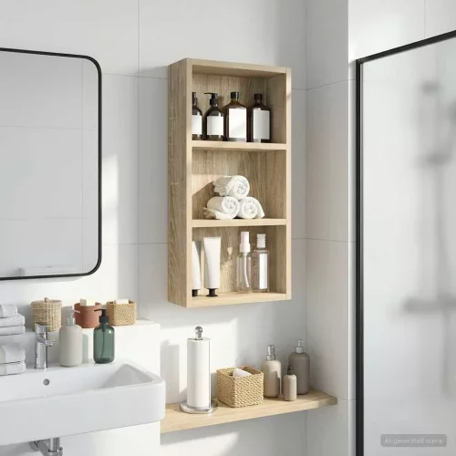  Fürdőszobai faliszekrény Sonoma tölgy 30 x 10 x 60,5 cm