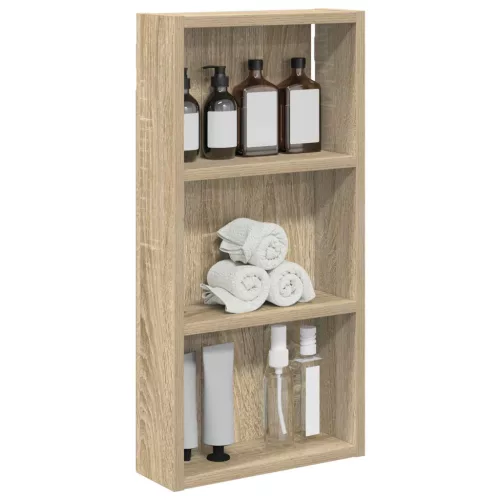  Fürdőszobai faliszekrény Sonoma tölgy 30 x 10 x 60,5 cm