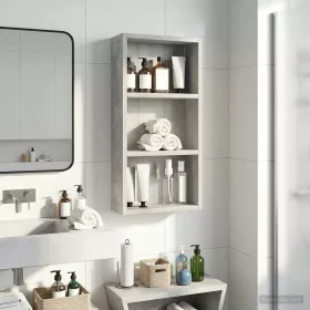  Fürdőszobai faliszekrény Beton Szürke 30 x 10 x 60,5 cm