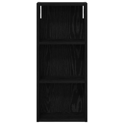  Fürdőszobai faliszekrény polcokkal Fekete Tölgy 30 x 14 x 70 cm