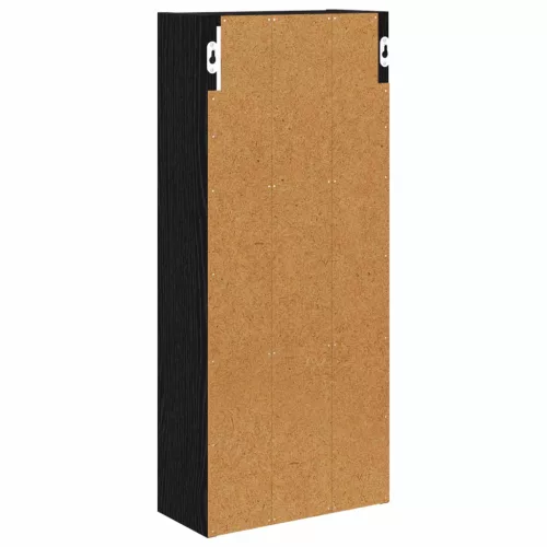  Fürdőszobai faliszekrény polcokkal Fekete Tölgy 30 x 14 x 70 cm