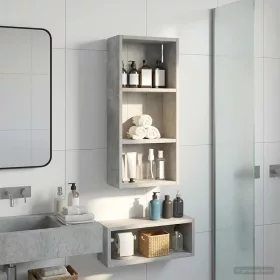    Fürdőszobai faliszekrény polcokkal Beton Szürke 30 x 14 x 70 cm