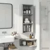  Fürdőszobai faliszekrény Szürke Sonoma 30 x 14 x 70 cm