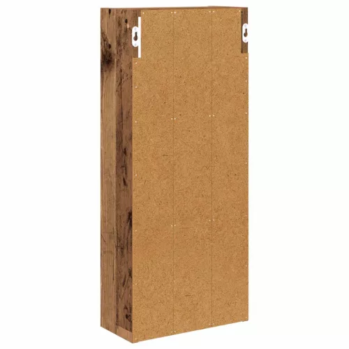  Fürdőszobai faliszekrény Öreg fa 30 x 14 x 70 cm Mérnöki fa