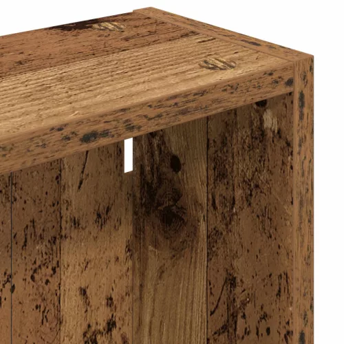  Fürdőszobai faliszekrény Öreg fa 30 x 14 x 70 cm Mérnöki fa