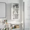  Fürdőszobai faliszekrény Fehér 30 x 16 x 62,5 cm Mérnöki fa