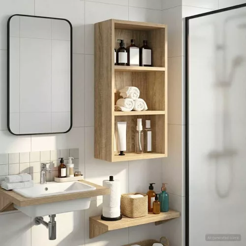  Fürdőszobai faliszekrény Sonoma tölgy 30 x 16 x 62,5 cm